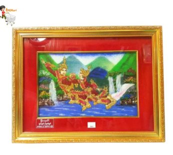 ကိန္နရီ ကိန္နရာ ကျောက်စီပန်းချီကား(8”*12)